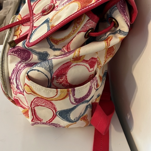 COACH POPPY BACKPACK BAG F 21962 - Picture 8 of 13